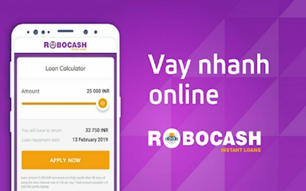 VAY TIỀN ONLINE KHÔNG CẦN THẨM ĐỊNH VỚI APP ROBOCASH​